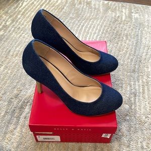 Blue Denim Heels